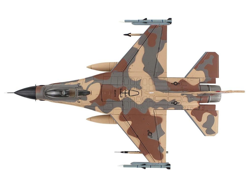 Lockheed F-16C Fighting Falcon Fighter Aircraft "85-474 Rockslide 706th Aggressor Squadron" United States Air Force "Air Power Series" 1/72 Diecast Model by Hobby Master view 4
