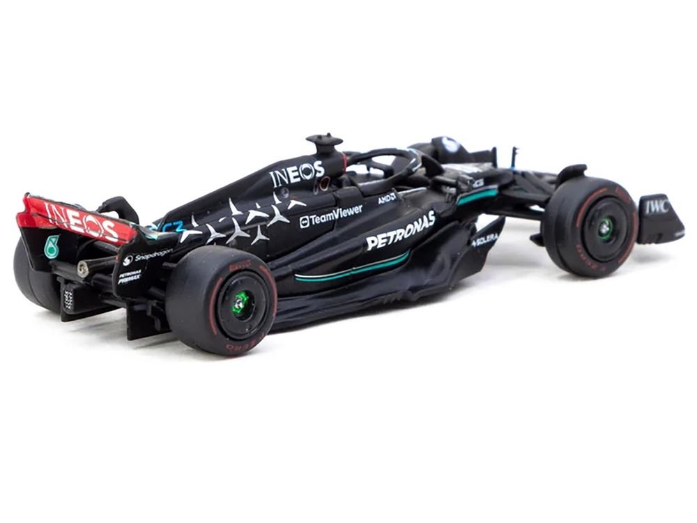 Mercedes-AMG F1 W14 E Performance #63 George Russell 3rd Place Formula One F1 "Spanish GP" (2023) "Global64" Series 1/64 Diecast Model Car by Tarmac Works view 2
