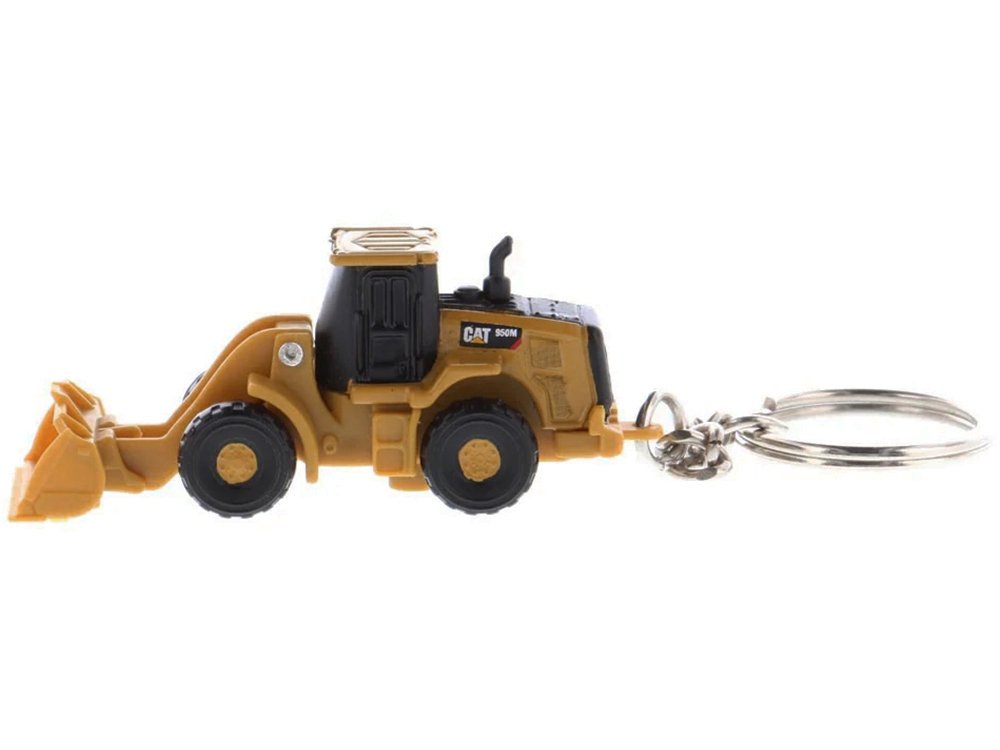 CAT Caterpillar 950M Wheel Loader Keychain Yellow Diecast Model by Diecast Masters view 2