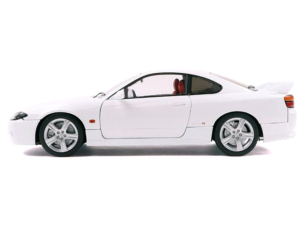 1999 Nissan Silvia (S15) Spec-R Aero RHD (Right Hand Drive) Aspen White 1/18 Diecast Model Car by Solido view 4