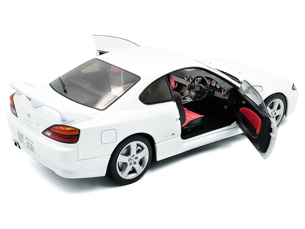 1999 Nissan Silvia (S15) Spec-R Aero RHD (Right Hand Drive) Aspen White 1/18 Diecast Model Car by Solido view 5