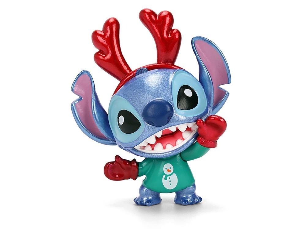 Set of 4 Diecast Figures "Disney's Stitch Christmas Edition" "Metalfigs" Series by Jada view 4