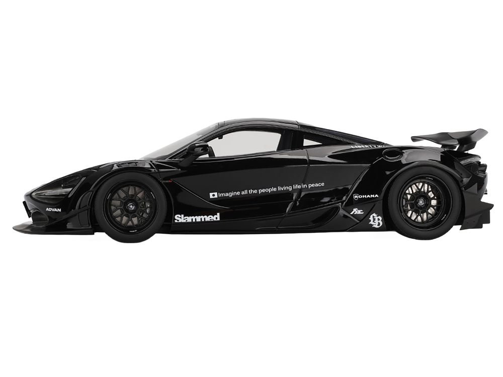 McLaren 720S "LB-Works" Black "Tokyo Auto Salon 2024" 1/18 Model Car by Top Speed view 3