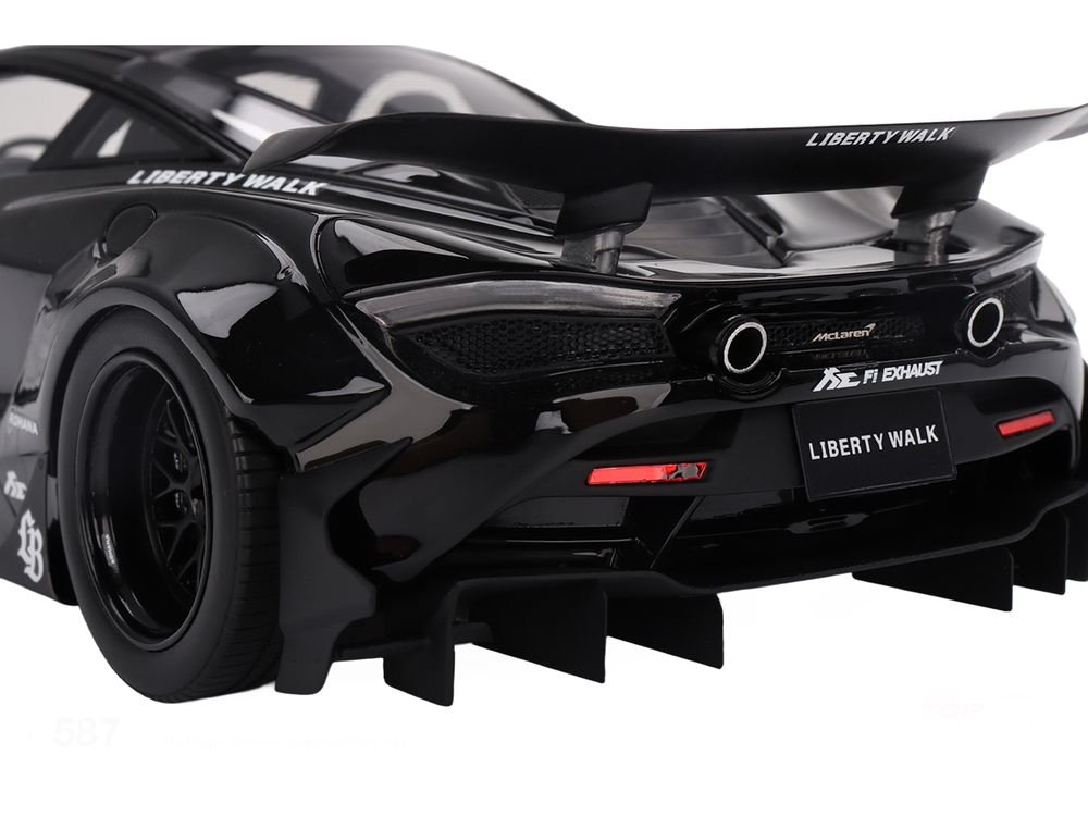 McLaren 720S "LB-Works" Black "Tokyo Auto Salon 2024" 1/18 Model Car by Top Speed view 4