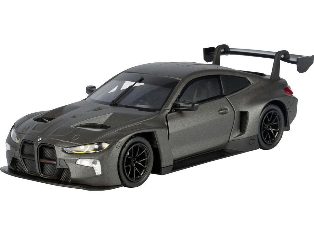 BMW M4 GT3 Matt Black "Timeless Legends" Series 1/24 Diecast Model Car by Motormax view 2