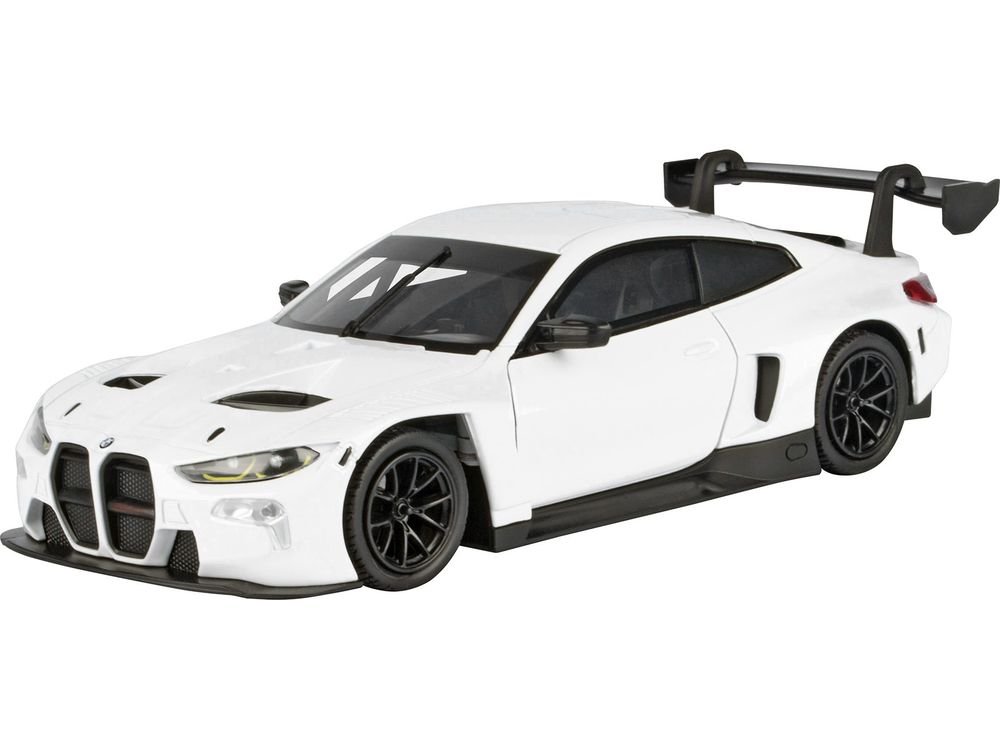 BMW M4 GT3 White "Timeless Legends" Series 1/24 Diecast Model Car by Motormax view 2
