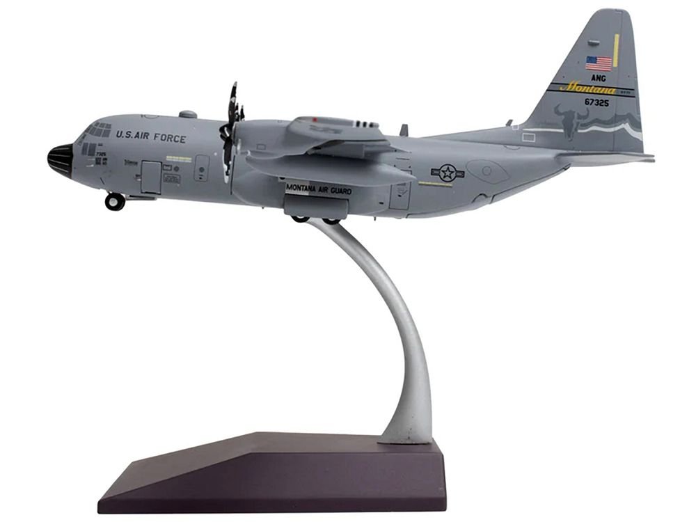 Lockheed C-130H3 Hercules Transport Aircraft "Montana Air National Guard Great Falls ANGB" United States Air Force "Gemini 200" Series 1/200 Diecast Model Airplane by GeminiJets view 2