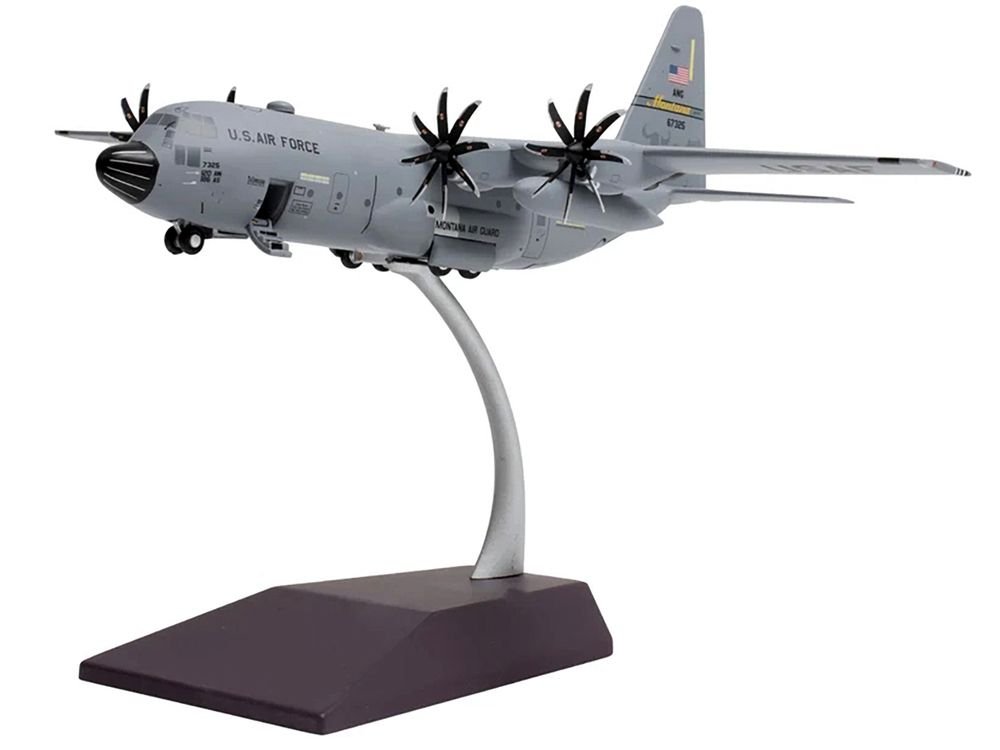 Lockheed C-130H3 Hercules Transport Aircraft "Montana Air National Guard Great Falls ANGB" United States Air Force "Gemini 200" Series 1/200 Diecast Model Airplane by GeminiJets view 3