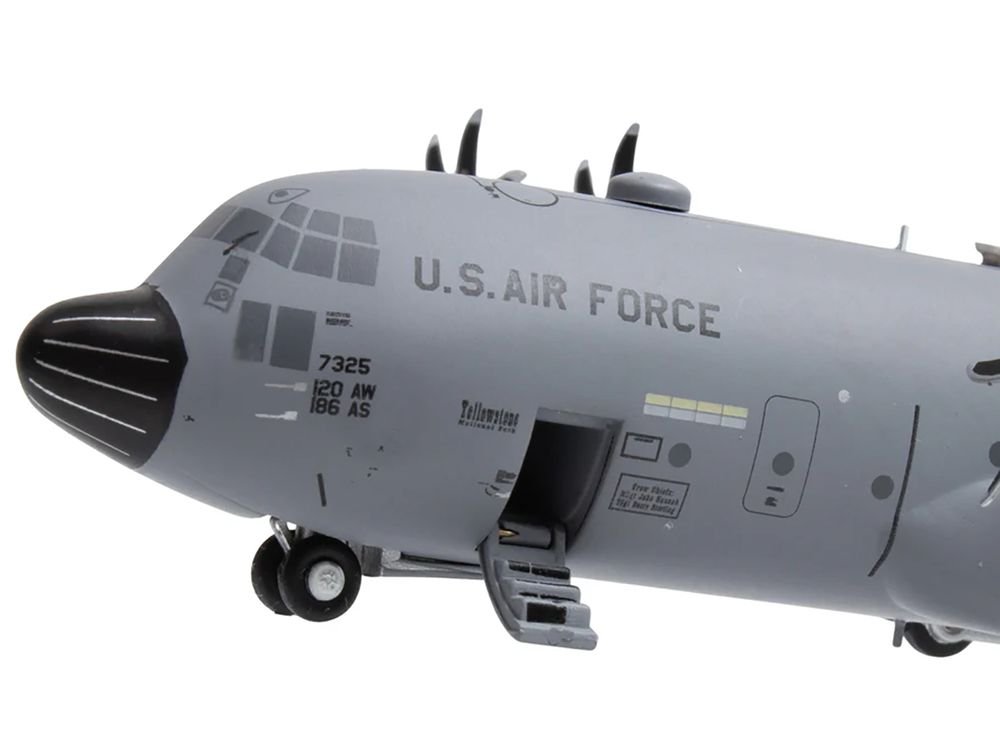 Lockheed C-130H3 Hercules Transport Aircraft "Montana Air National Guard Great Falls ANGB" United States Air Force "Gemini 200" Series 1/200 Diecast Model Airplane by GeminiJets view 4