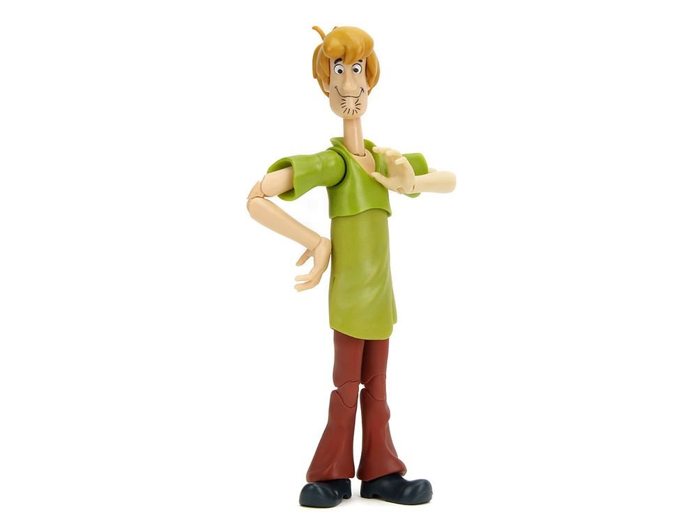 Shaggy Rogers 6.5" Moveable Figure with Accessories and Alternate Head and Hands "Scooby-Doo!" Franchise Model by Jada view 2
