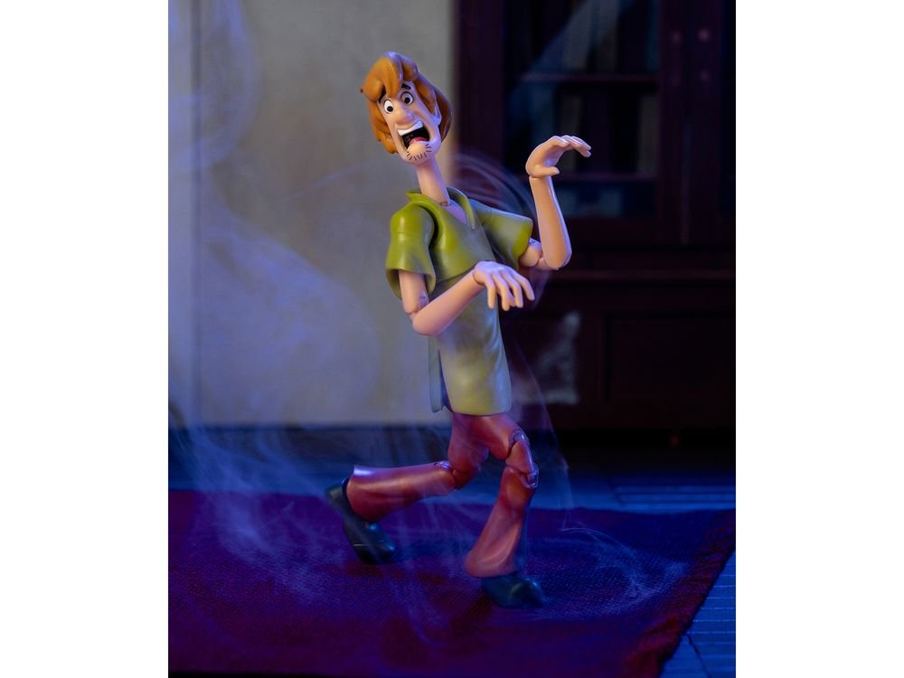 Shaggy Rogers 6.5" Moveable Figure with Accessories and Alternate Head and Hands "Scooby-Doo!" Franchise Model by Jada view 3