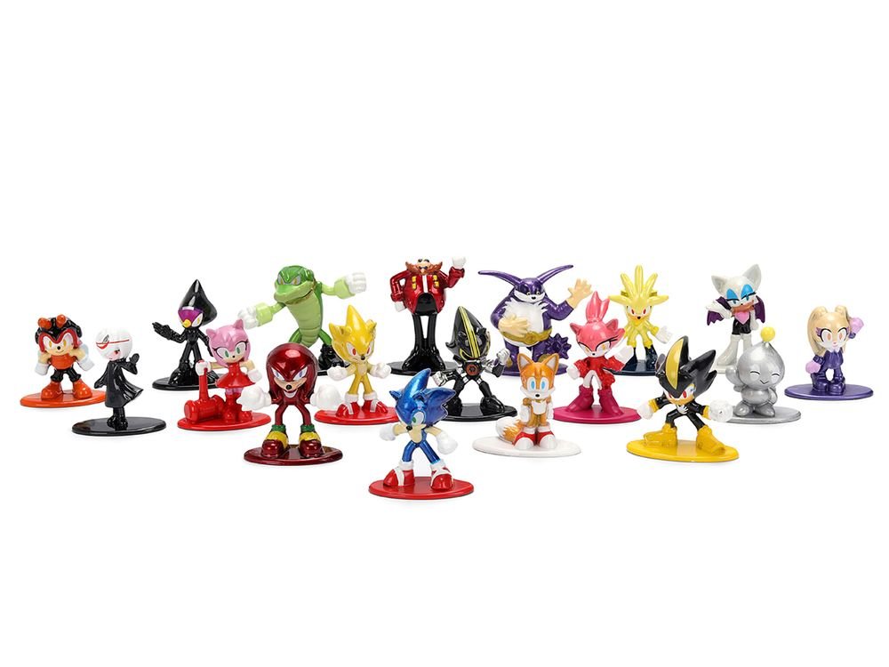 "Sonic The Hedgehog" Set of 18 Diecast Figures Wave 2 "Nano Metalfigs" Series Diecast Models by Jada view 2