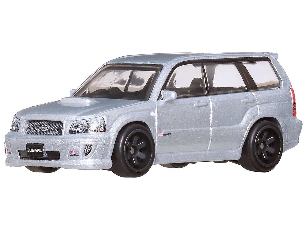 Subaru Forester STI Silver Metallic "Fast Wagons" Series Diecast Model Car by Hot Wheels view 2