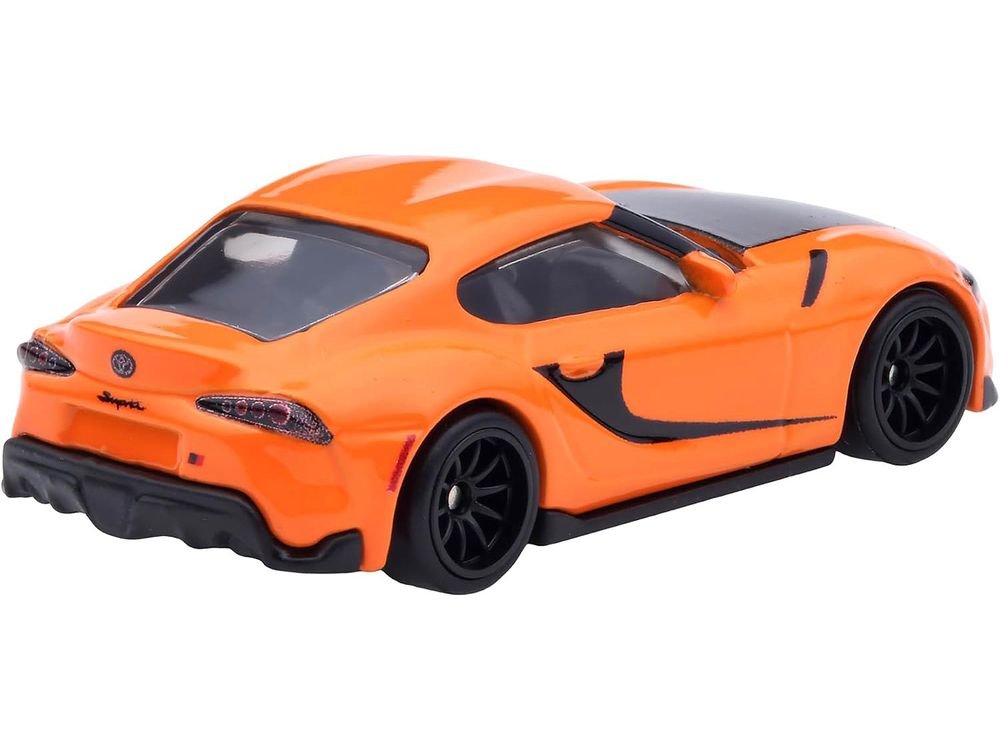 2021 Toyota GR Supra Orange and Black "F9" (2021) Movie "Fast & Furious" Series Diecast Model Car by Hot Wheels view 3