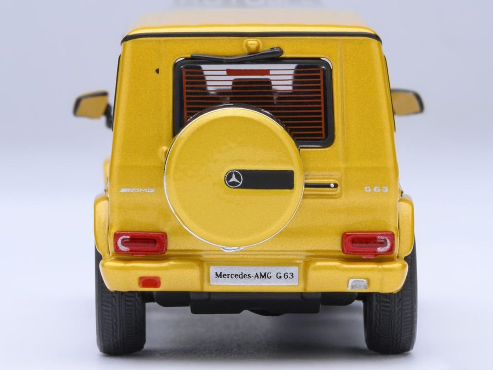 2017 Mercedes-Benz AMG G 63 Solar Beam Yellow 1/64 Model Car by Autoart view 5