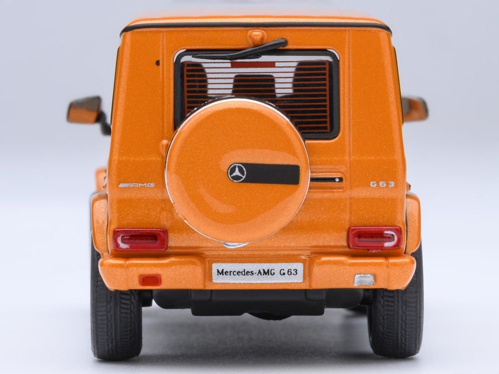 2017 Mercedes-Benz AMG G 63 Sunset Beam Orange 1/64 Model Car by Autoart view 5