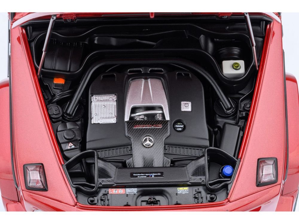 2019 Mercedes-Benz AMG G63 Cardinal Red Metallic 1/18 Model Car by Autoart view 2