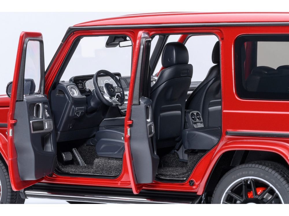 2019 Mercedes-Benz AMG G63 Cardinal Red Metallic 1/18 Model Car by Autoart view 4