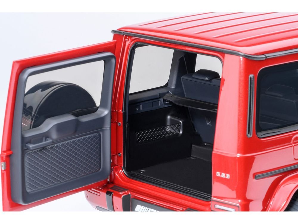 2019 Mercedes-Benz AMG G63 Cardinal Red Metallic 1/18 Model Car by Autoart view 5