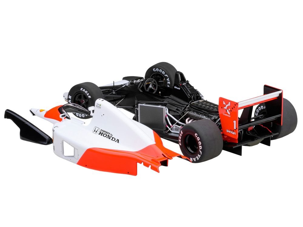 McLaren Honda MP4/6 #1 Ayrton Senna 2nd Place Formula One F1 Japanese GP (1991) (without McLaren Logo) 1/18 Model Car by Autoart view 2