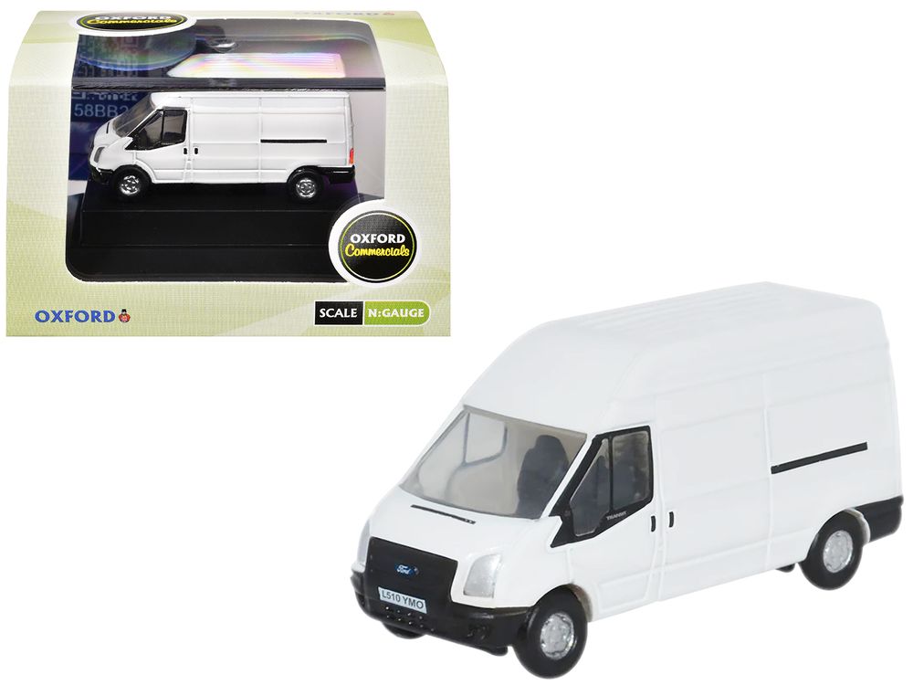 2006 Ford Transit LWB High Roof Van White 1/148 (N) Scale Diecast Model Car by Oxford Diecast