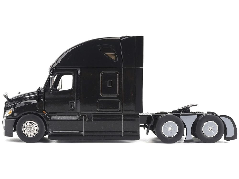 Freightliner New Cascadia Sleeper Cab Truck Tractor Black "Transport Series" 1/50 Diecast Model by Diecast Masters view 3