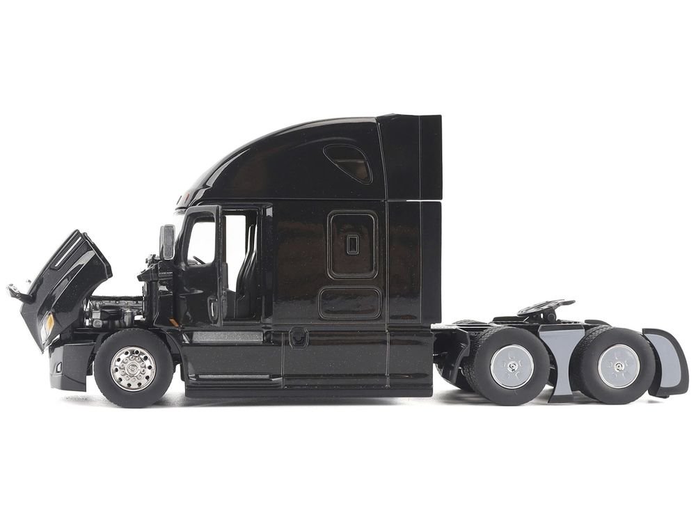 Freightliner New Cascadia Sleeper Cab Truck Tractor Black "Transport Series" 1/50 Diecast Model by Diecast Masters view 4