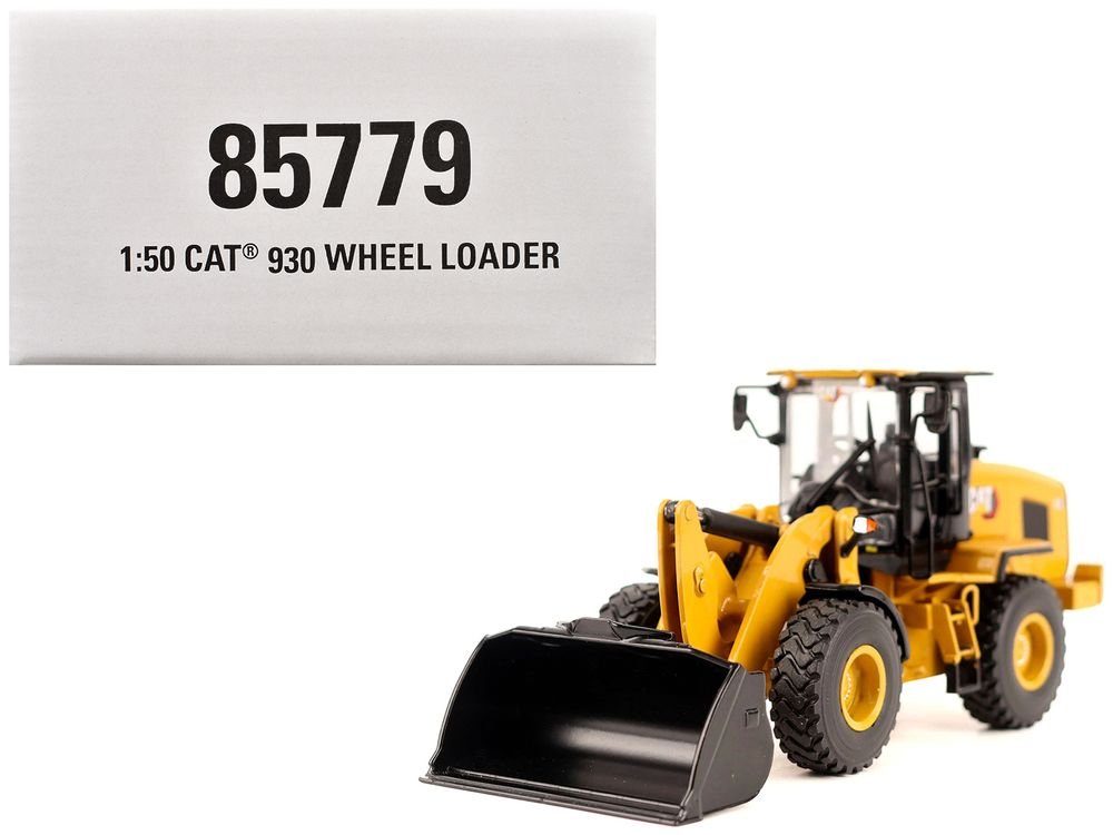 CAT Caterpillar 930 Wheel Loader with Operator Yellow "High Line" Series 1/50 Diecast Model by Diecast Masters