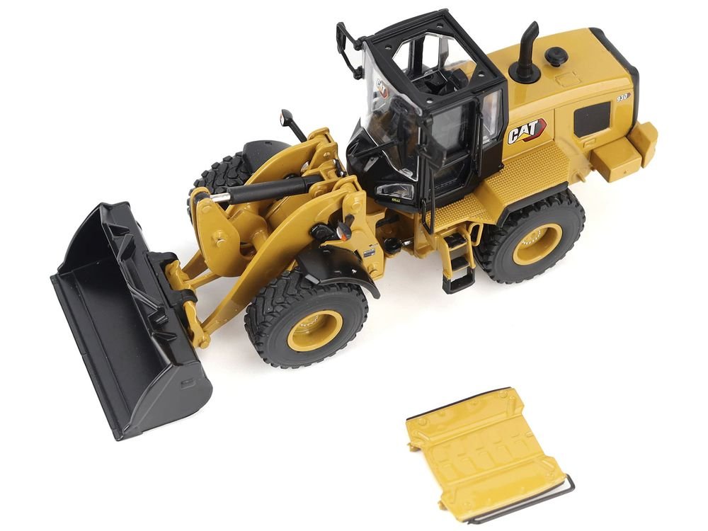 CAT Caterpillar 930 Wheel Loader with Operator Yellow "High Line" Series 1/50 Diecast Model by Diecast Masters view 2