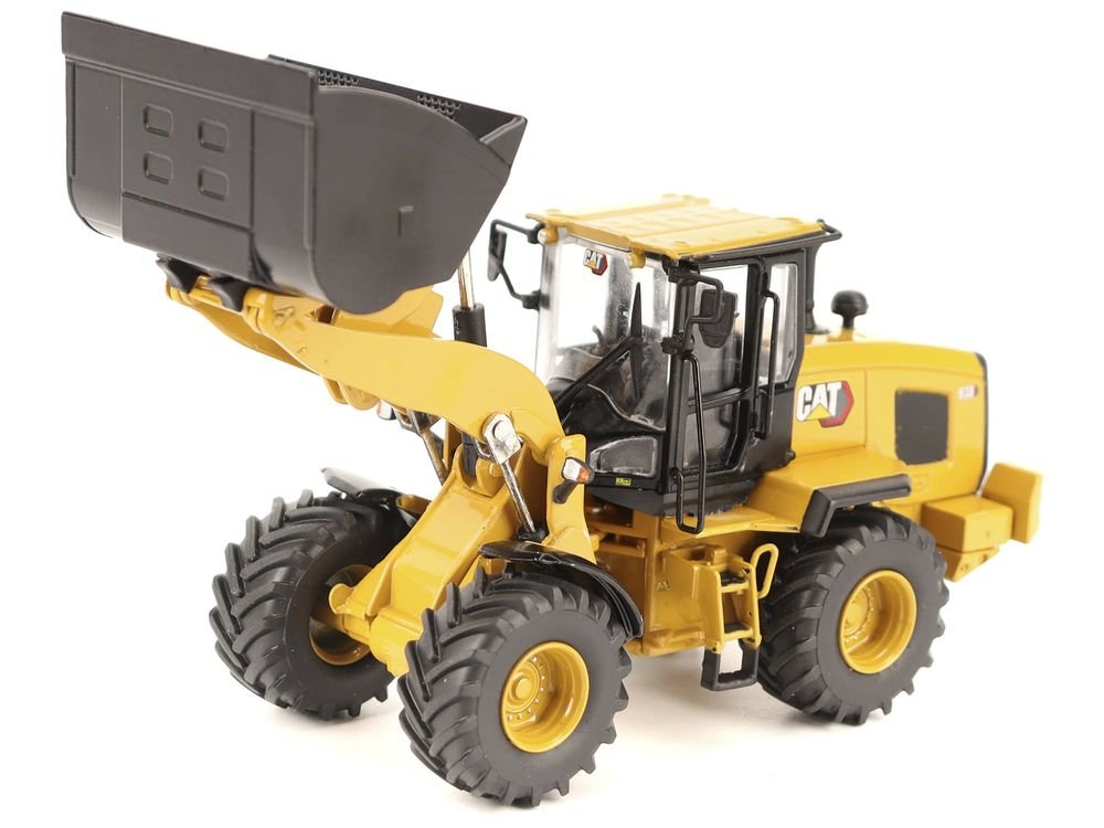 CAT Caterpillar 938 Wheel Loader with Operator Yellow "High Line" Series 1/50 Diecast Model by Diecast Masters view 2