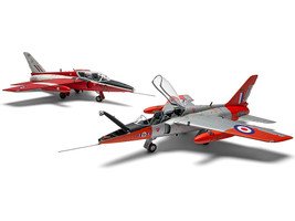 Level 2 Model Kit Folland Gnat T.1 Fighter Aircraft with 2 Scheme Options 1/48 Plastic Model Kit by Airfix view 3