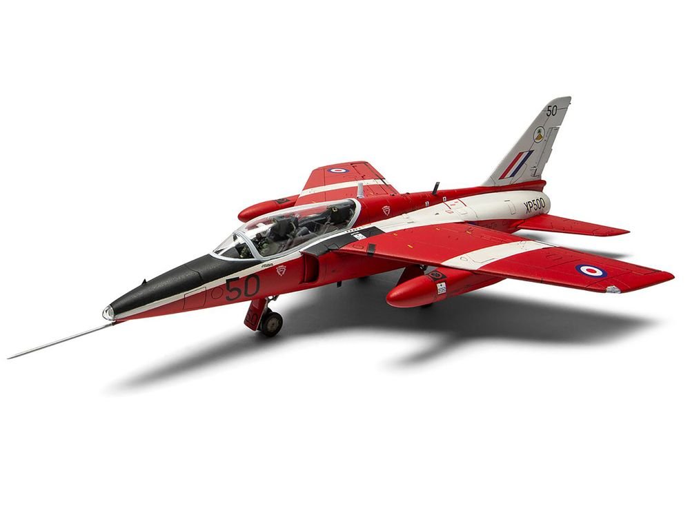 Level 2 Model Kit Folland Gnat T.1 Fighter Aircraft with 2 Scheme Options 1/48 Plastic Model Kit by Airfix view 4
