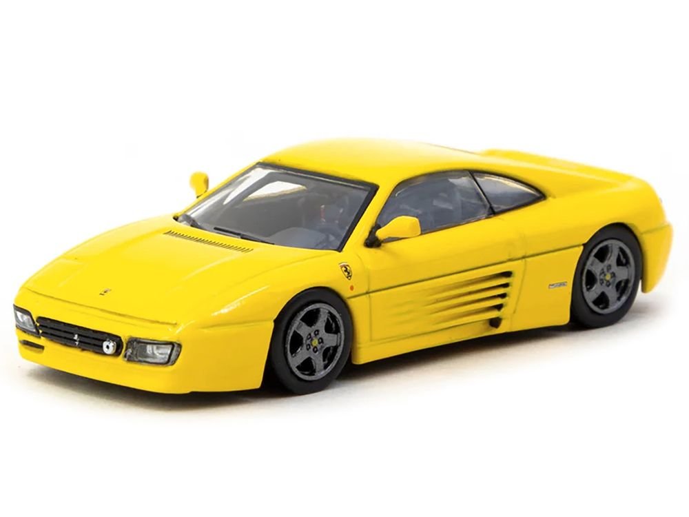 Ferrari 348 Challenge Yellow "Road64" Series 1/64 Diecast Model Car by Tarmac Works view 2