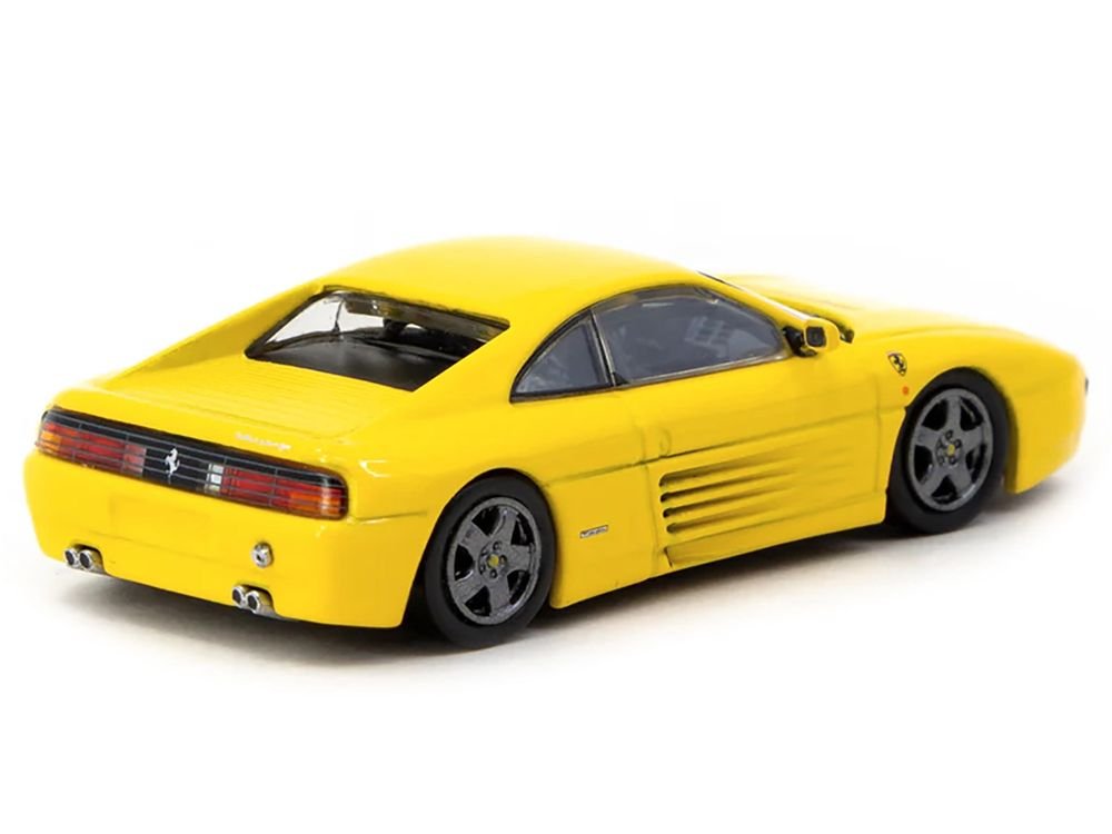 Ferrari 348 Challenge Yellow "Road64" Series 1/64 Diecast Model Car by Tarmac Works view 3
