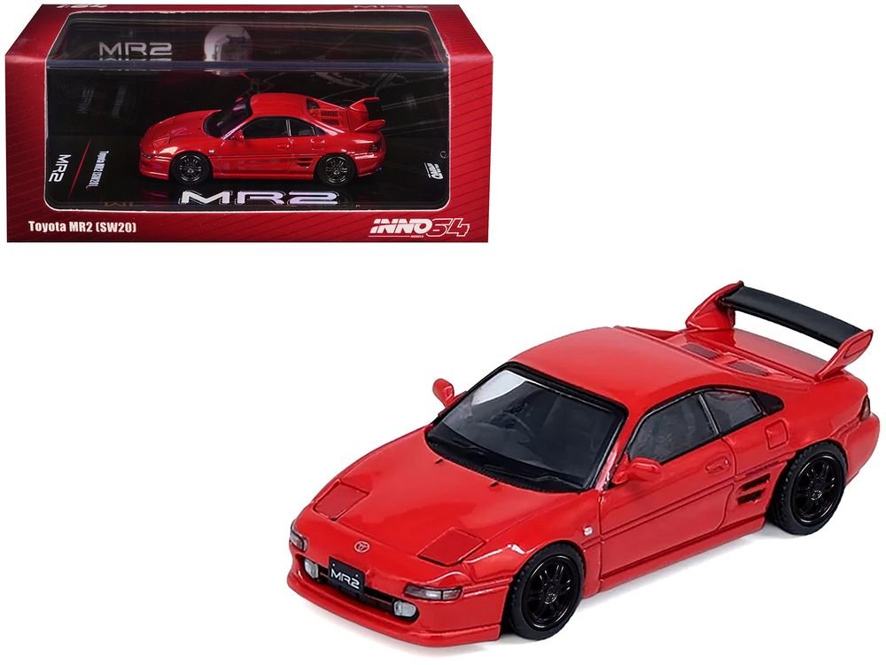 Toyota MR2 (SW20) RHD (Right Hand Drive) Red 1/64 Diecast Model Car by Inno Models
