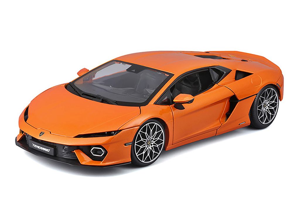 Lamborghini Temerario Orange Metallic 1/18 Diecast Model Car by Bburago view 2