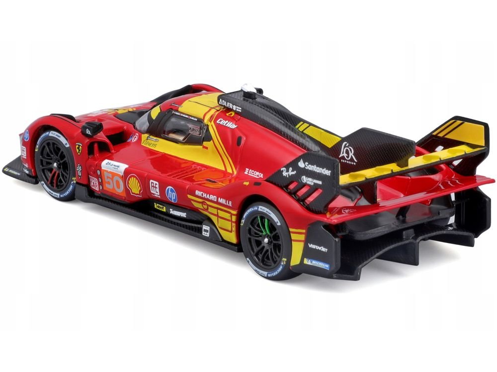 Ferrari 499P #50 Antonio Fuoco - Miguel Molina - Nicklas Nielsen "Ferrari AF Corse" Winner "24 Hours of Le Mans" (2024) "Racing" Series 1/43 Diecast Model Car by Bburago view 2