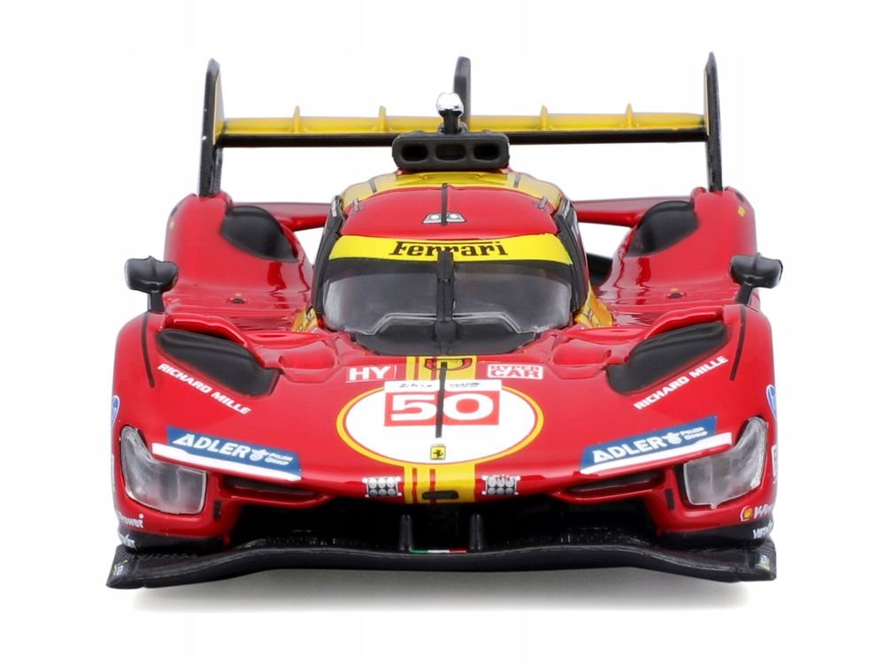 Ferrari 499P #50 Antonio Fuoco - Miguel Molina - Nicklas Nielsen "Ferrari AF Corse" Winner "24 Hours of Le Mans" (2024) "Racing" Series 1/43 Diecast Model Car by Bburago view 4