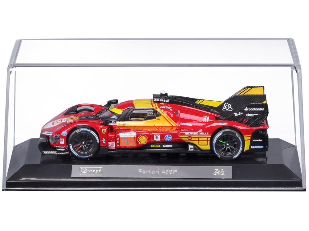 Ferrari 499P #50 Antonio Fuoco - Miguel Molina - Nicklas Nielsen "Ferrari AF Corse" Winner "24 Hours of Le Mans" (2024) "Racing" Series 1/43 Diecast Model Car by Bburago view 5