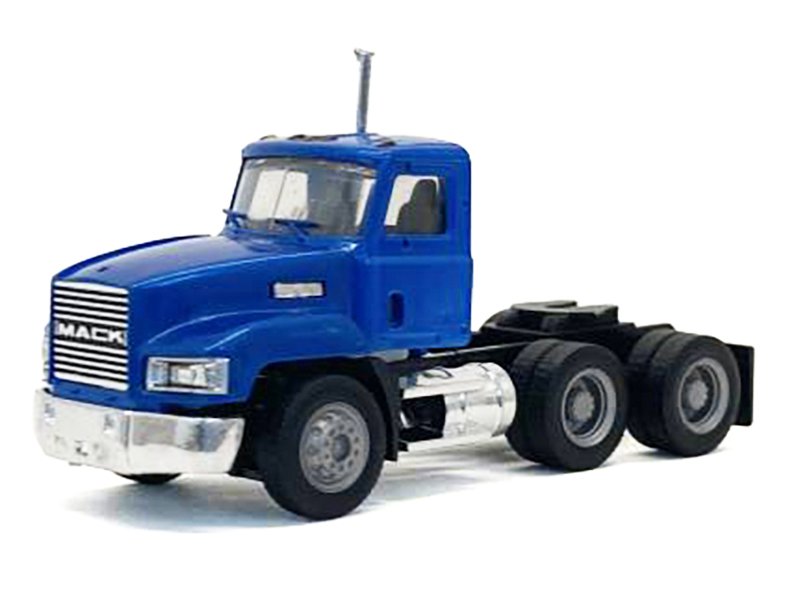 Mack 603 Short Day Cab Blue Metallic 1/87 (HO) Plastic Model Car by Promotex view 2