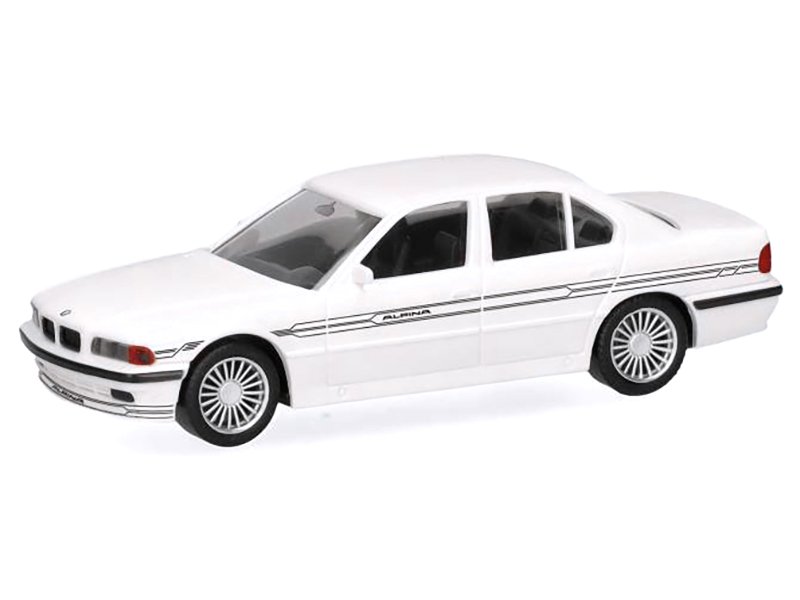BMW Alpina B12 White 1/87 (HO) Plastic Model Car by Herpa view 2