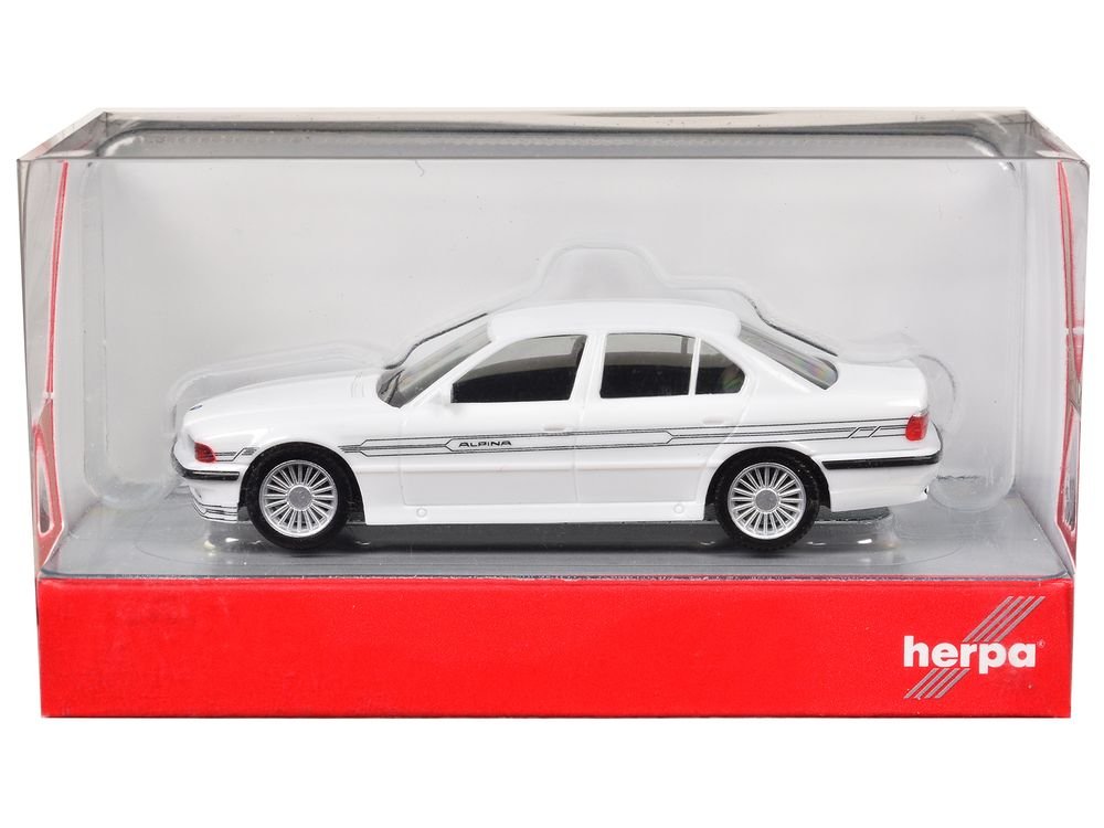 BMW Alpina B12 White 1/87 (HO) Plastic Model Car by Herpa view 3