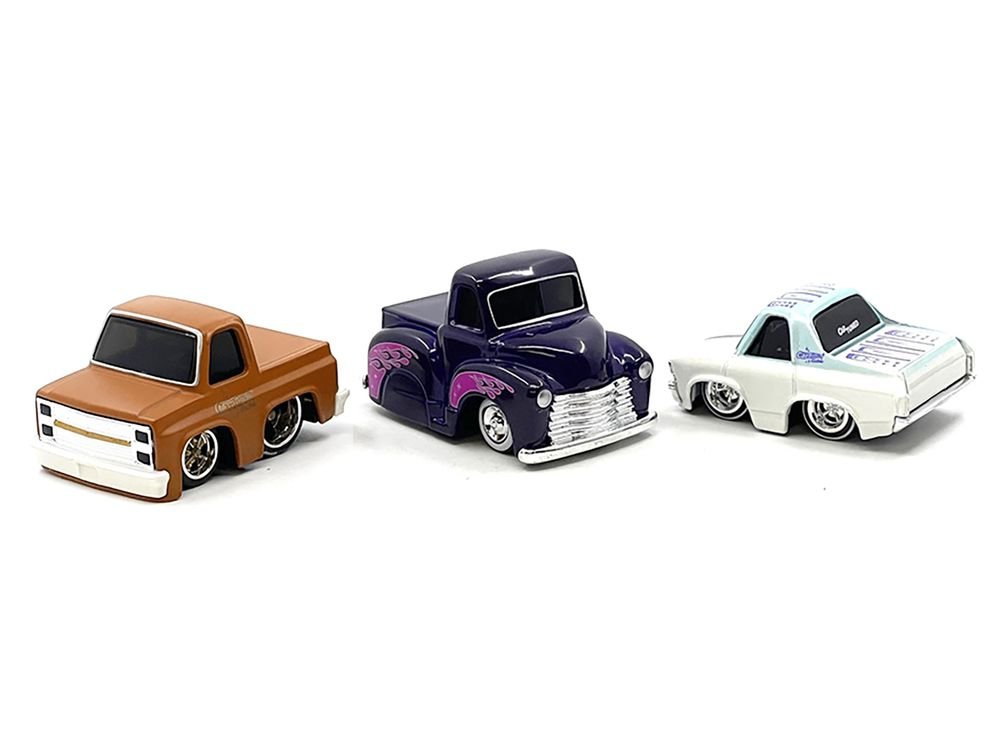 "Kustoms" Series 4 Chevrolet Triple Pack Set of 3 Cars Diecast Model Cars by CarTuned view 2