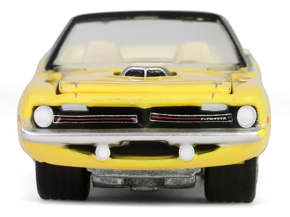 1970 Plymouth 'Cuda Convertible Yellow "Barrett-Jackson" Series 15 1/64 Diecast Model Car by Greenlight view 5