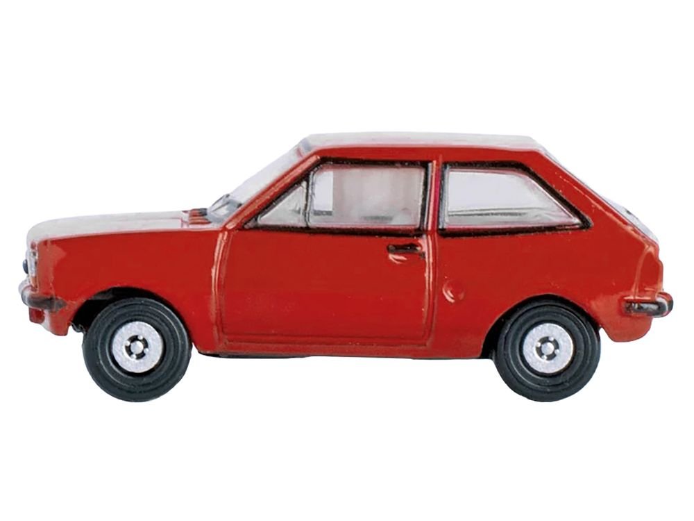 Ford Fiesta Mk1 RHD (Right Hand Drive) Venetian Red 1/148 (N) Scale Diecast Model Car by Oxford Diecast view 2
