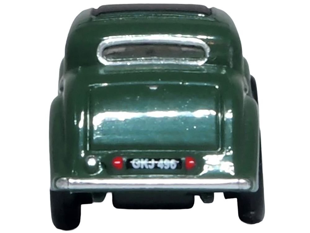 Jaguar SS RHD (Right Hand Drive) Suede Green with Black Top 1/148 (N) Scale Diecast Model Car by Oxford Diecast view 5