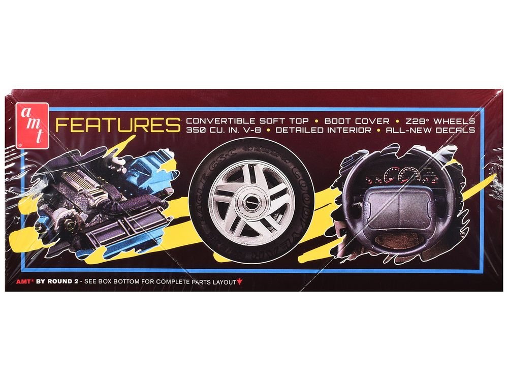 Skill 2 Model Kit 1996 Chevrolet Camaro Z28 Convertible 1/25 Scale Model by AMT view 3