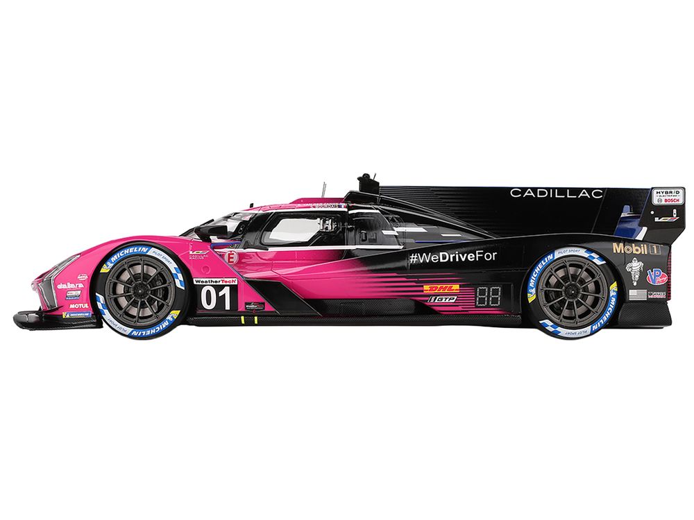 Cadillac V-Series.R #01 Sebastien Bourdais - Scott Dixon - Renger van der Zande "Cadillac Racing" Winner IMSA "Petit Le Mans" (2024) 1/18 Model Car by Top Speed view 3