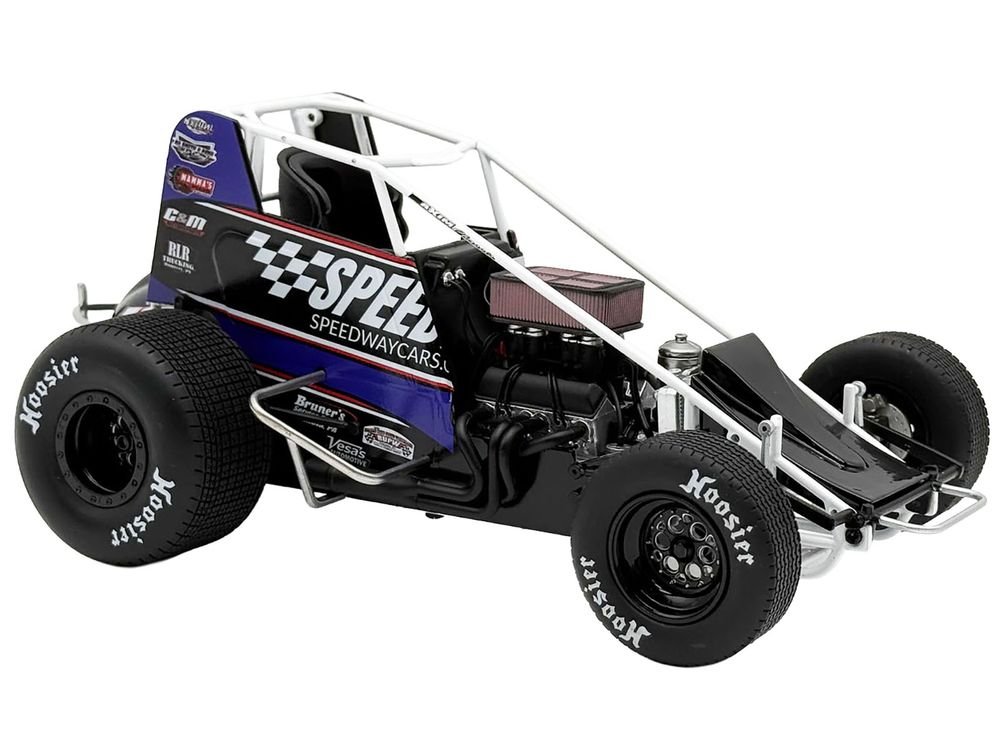 Winged Sprint Car #48 Danny Dietrich "Weikert's Livestock - Speedway Cars" Gary Kauffman Racing (2025) 1/18 Diecast Model Car by ACME view 2