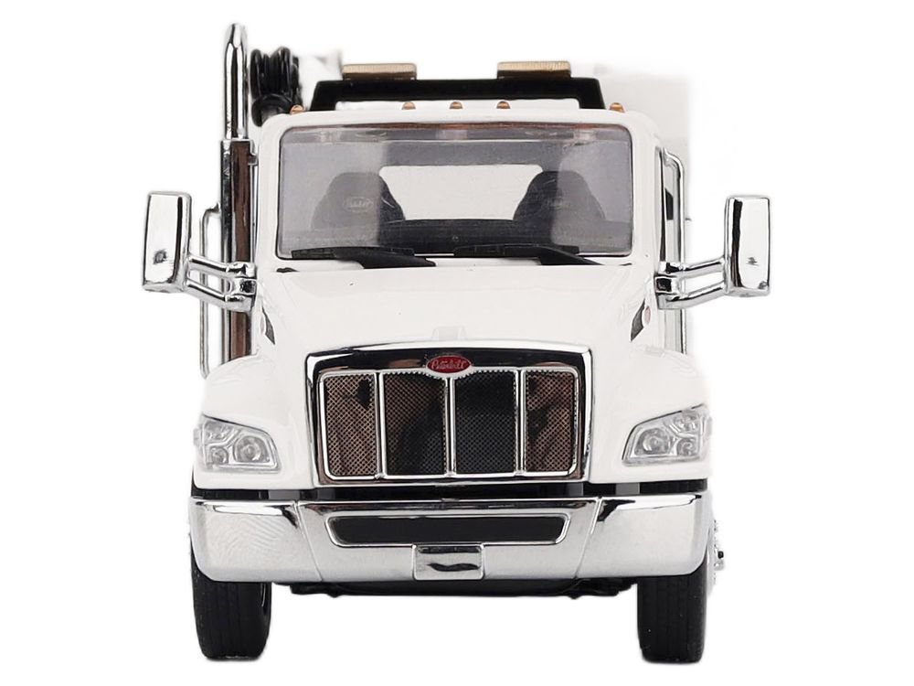 Peterbilt 536 Auto-Crane Titan 85-Body HC14-Crane Work Truck with Miller EnPak White "Transport Series" 1/50 Diecast Model by Diecast Masters view 5
